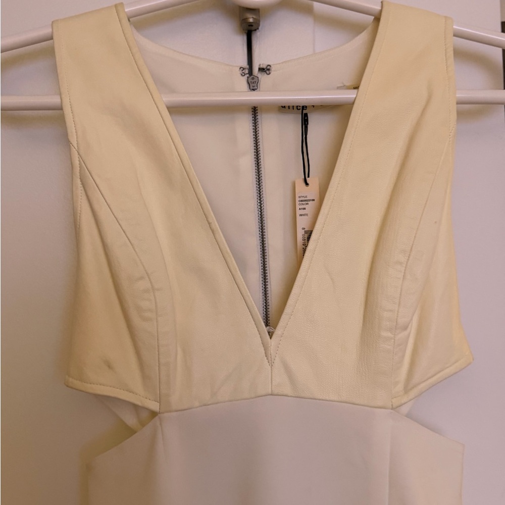 Alice & Olivia Elegant Cream Dress - Picture 2 of 8